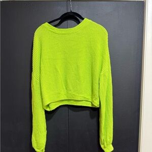 H&M Vibrant Lime Green Women's Sweater